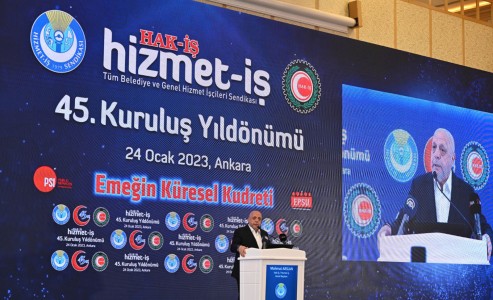 HİZMET-İŞ SENDİKAMIZIN 45. KURULUŞ YIL DÖNÜMÜNE KATILDIK