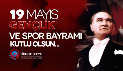 19 Mayıs Atatürk'ü Anma Gençlik ve Spor Bayramınız kutlu olsun.