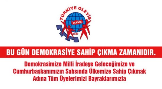 BU GÜN DEMOKRASİYE SAHİP ÇIKMA ZAMANIDIR.