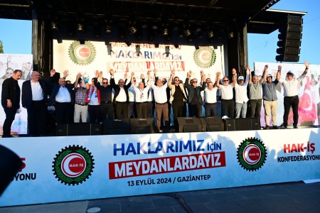 Konfederasyonumuz HAK-İŞ’ten Gaziantep’te Coşkulu Buluşma: "Haklarımız İçin Meydanlardayız"