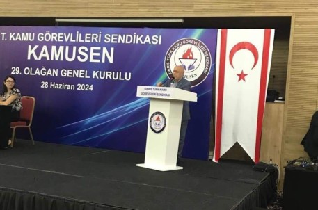 GENEL BAŞKANIMIZ VEDAT BÖKE KKTC KAMU-SEN GENEL KURULUNA KATILDI